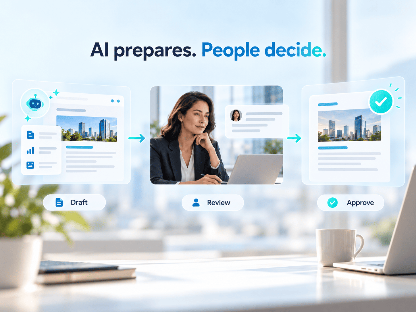 AI prepares. People decide.
