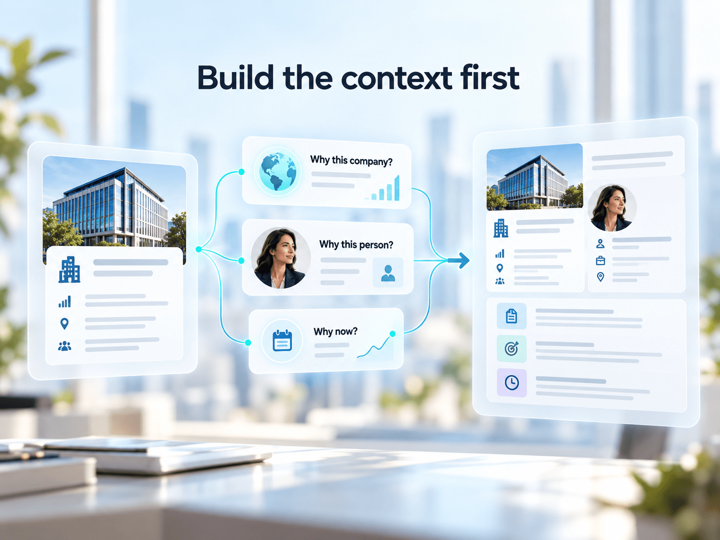 Build the context first